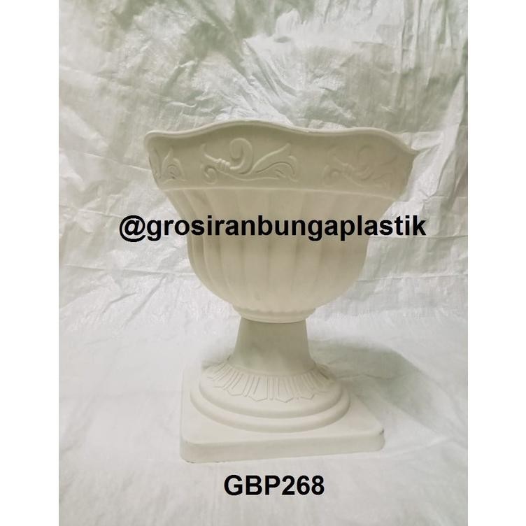 CR - Pot Bunga/Pot Plastik/Pot Dekorasi/Pot Piala GBP268 Sedang Kecil TERLARIS