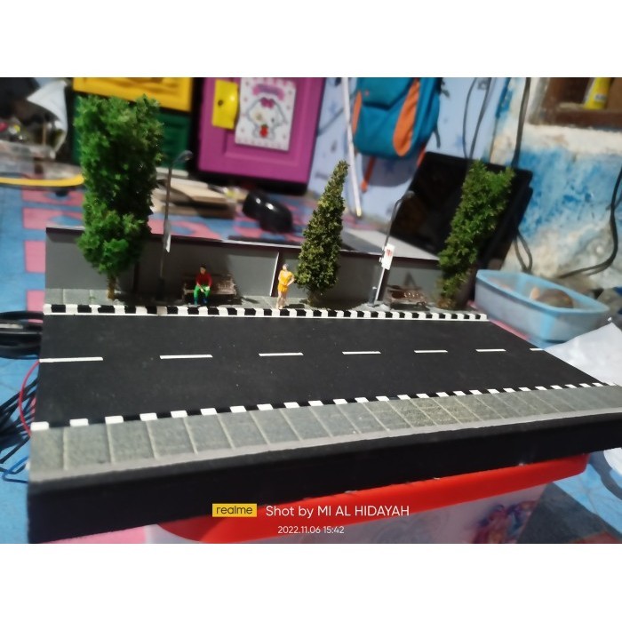 DIORAMA JALAN RAYA PLUS LAMPU