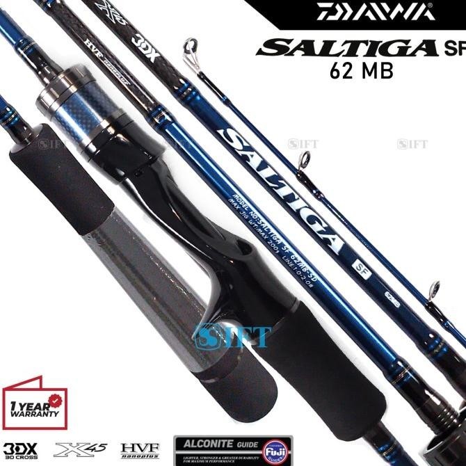 Ready Joran Jigging Oh Daiwa Saltiga Sf 62Mb | One Piece | Fuji Guides+Seat