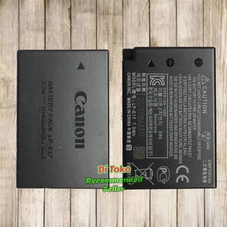 [BARU] Canon Battery Kamera Lp E17 Baterai For Lc E17e Batrai Eos M3 M5 Batrei M6 Mark ii Batere LcE