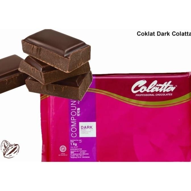 

Colatta Dark Compound 1 KG / coklat blok colata hitam 1kg