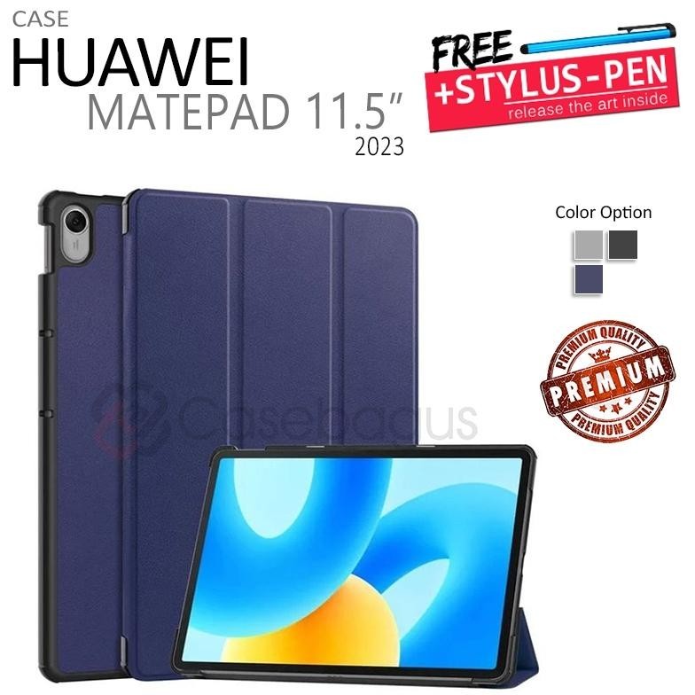 [TERBARU] Huawei Matepad 11.5 2023 - Magnetic Leather Flip Case Cover