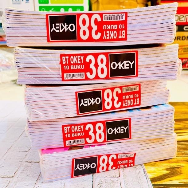 

10 PCS BUKU TULIS OKEY 38 LEMBAR (PRODUK DARI KIKY) BISA COD