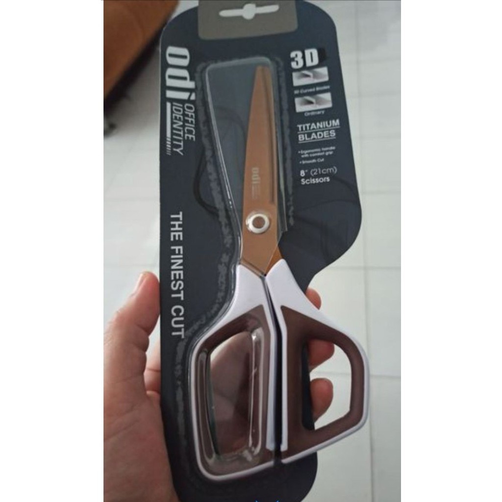 

Terlaris Odi 21 Cm Gunting 3d Curved Blade Titanium - Putih/Cokelat SALE