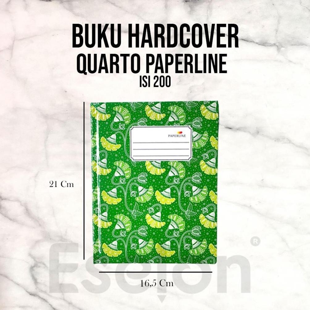 

BUKU TULIS HARDCOVER QUARTO PAPERLINE 200LEMBAR / KWARTO / KUARTO 200LEMBAR PAPERLINE TERLARIS