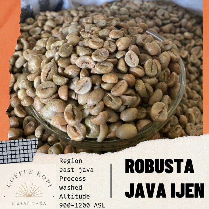 

Ready GREEN BEAN ROBUSTA IJEN BIJI KOPI MENTAH