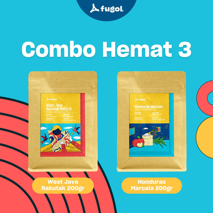 

Ready Paket 3 Combo Hemat Biji Kopi Arabika Fugol Specialty Coffee