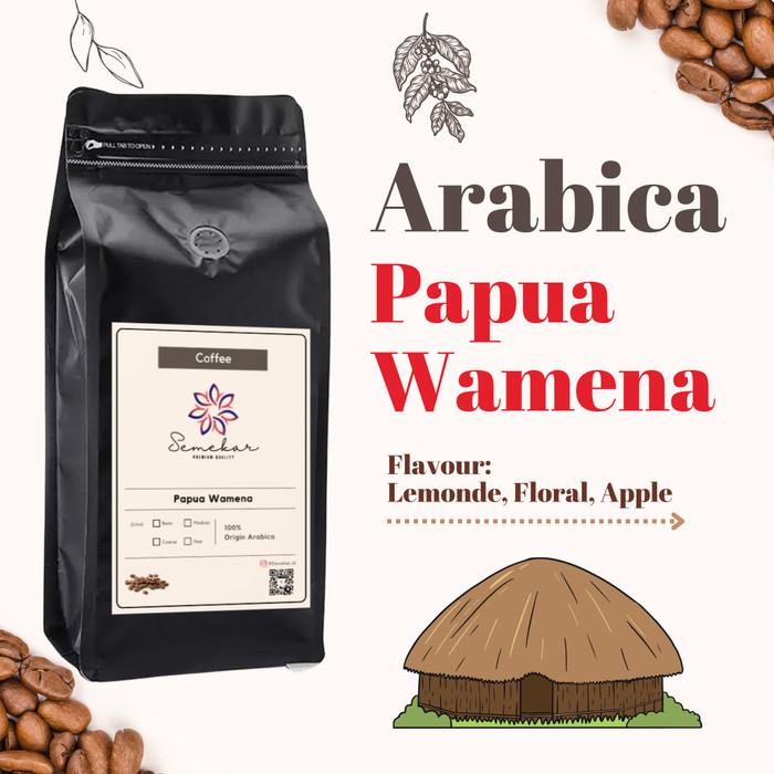 

Ready Kopi Papua Wamena Arabica origin roasted Coffee - 500 gr / 1000 gr