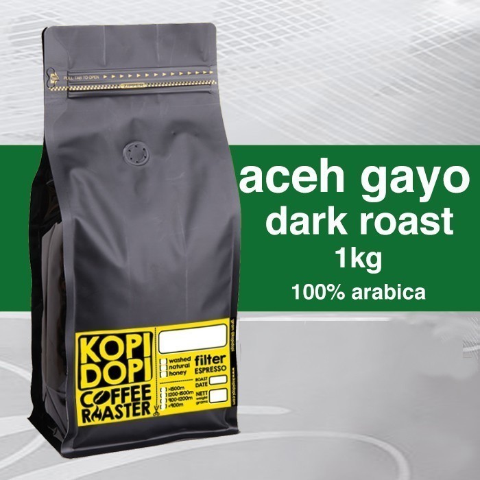 

Ready Kopi Arabika Aceh Gayo Starbucks Style Sumatra Dark Espresso Roast 1kg