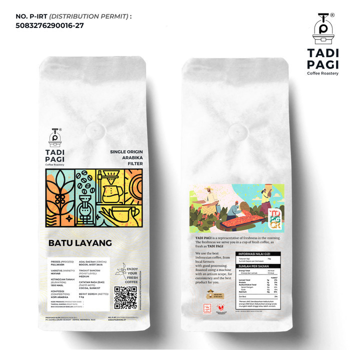 

Ready Arabika Batu layang Full Wash 200 gr Roast Bean Coffee - Biji Kopi