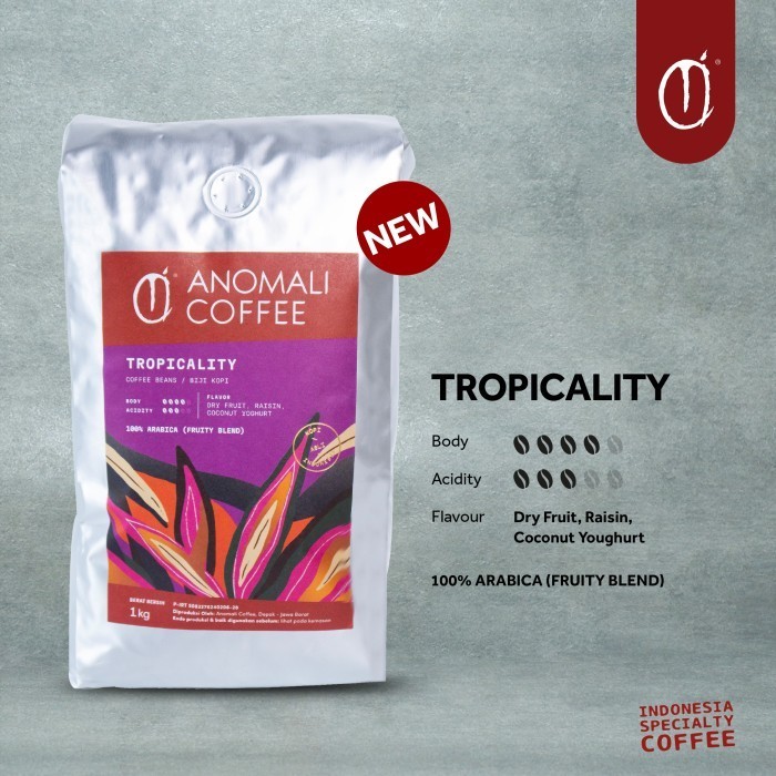 

Ready Anomali Coffee Biji Kopi Tropicality Blend 1Kg - Fruity Blend