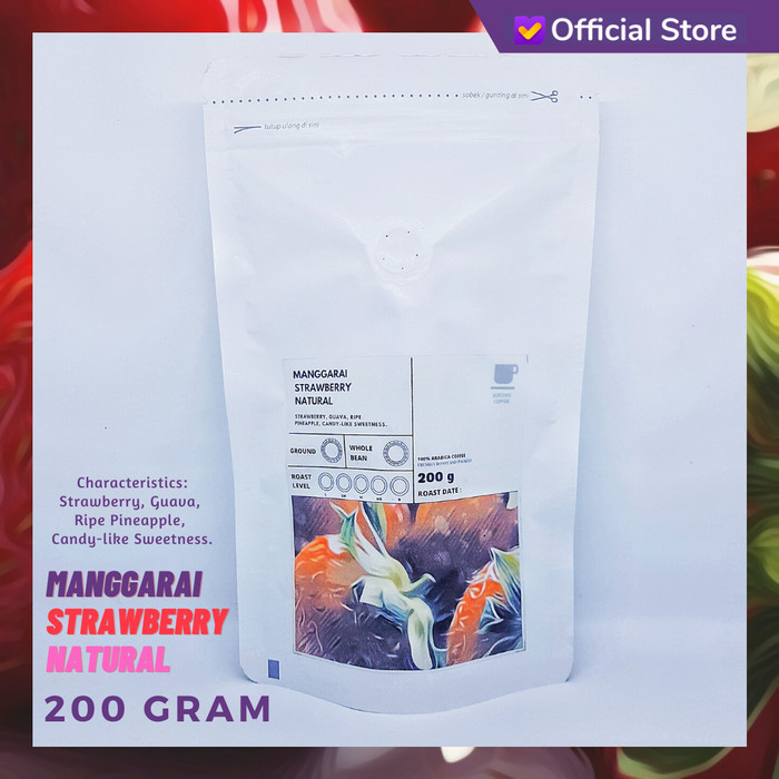 

Ready KOPI ARABIKA FLORES MANGGARAI STRAWBERRY NATURAL 200 GRAM