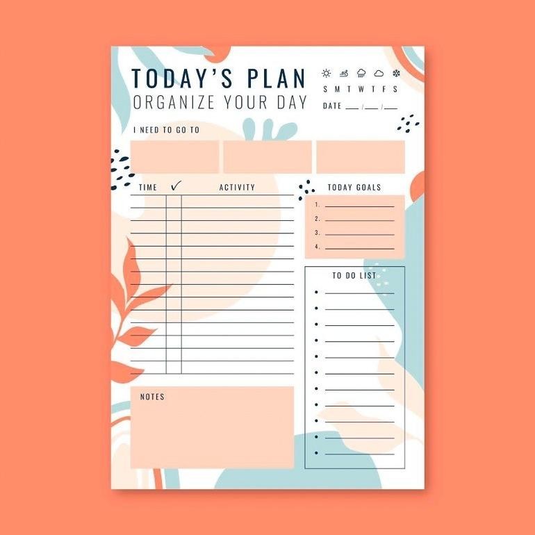 

DAILY PLANNER A5/B5 SUMMER RAINBOW COLOUR COD