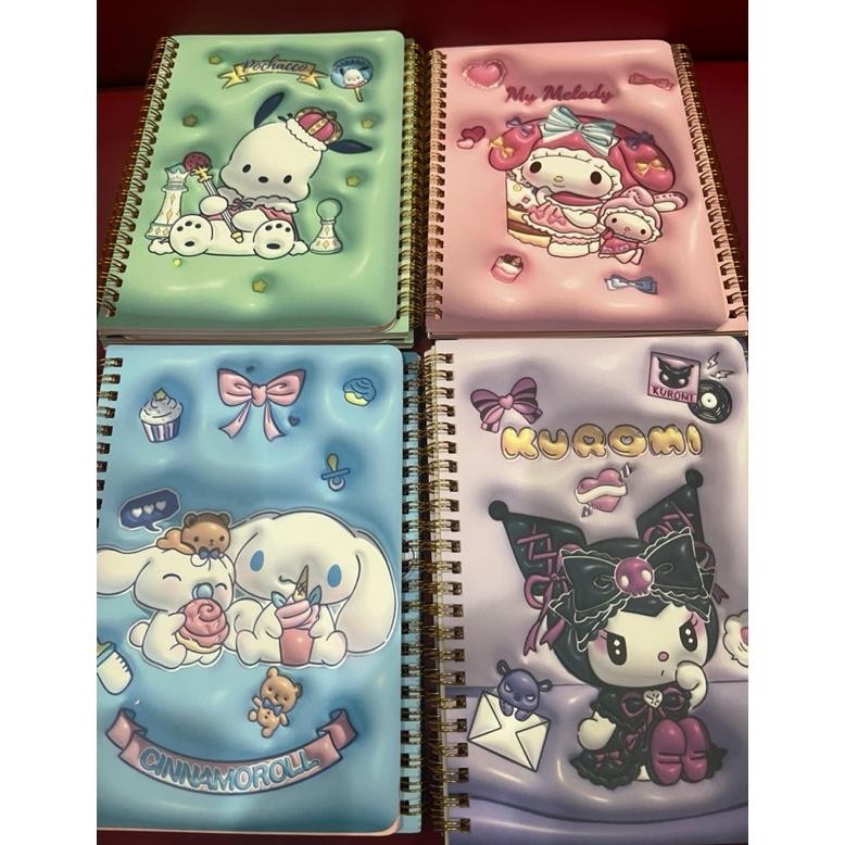 

RINGBOOK 3D SANRIO BUKU TULIS WARNA RING BOOK CINNAMOROLL KUROMI MELODY TERMURAH BANGET