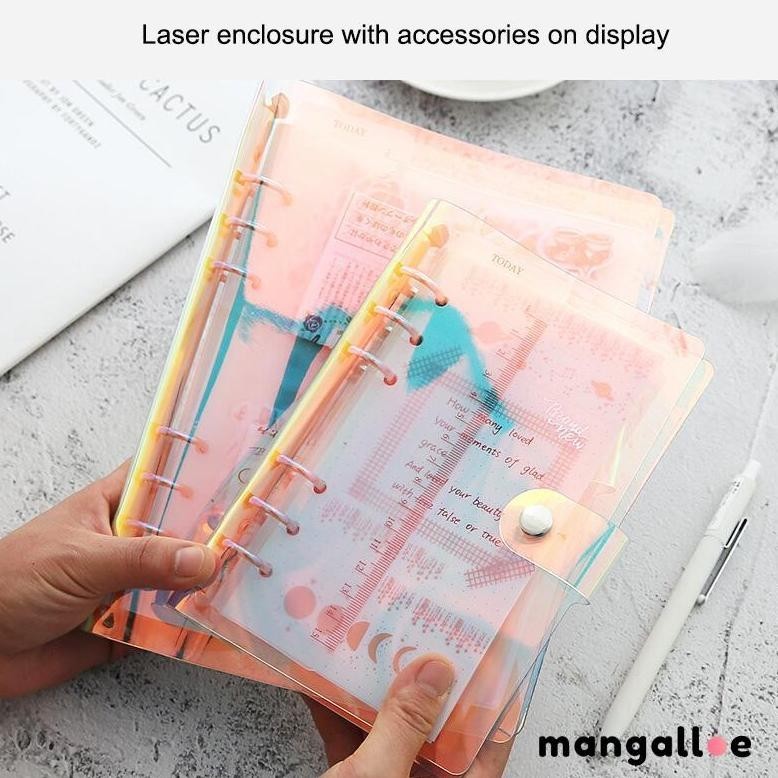 

COD A6/A5 BINDER BUKU CATATAN COVER CLEAR BINDER AESTHETIC SOFT PVC NOTEBOOK MG ORIGINAL PRODUK