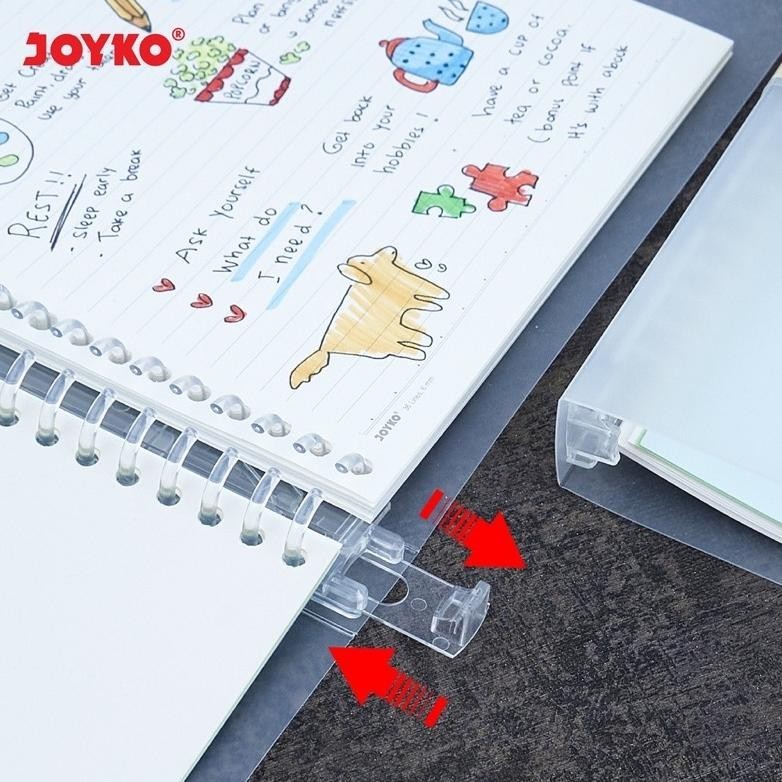 

BINDER NOTE A5 & B5 COVER TRANSPARAN BUKU TULIS JOYKO ORIGINAL PRODUK