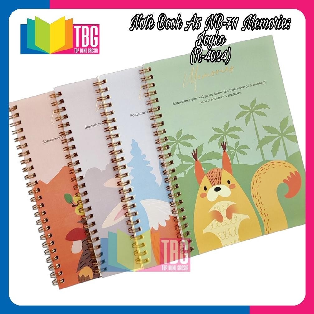 

1PCS NOTEBOOK A5 NB-711 MEMORIES JOYKO/ AGENDA/ BUKU CATATAN/ BOOK SPIRAL/ DIARY (R-4024) BISA COD