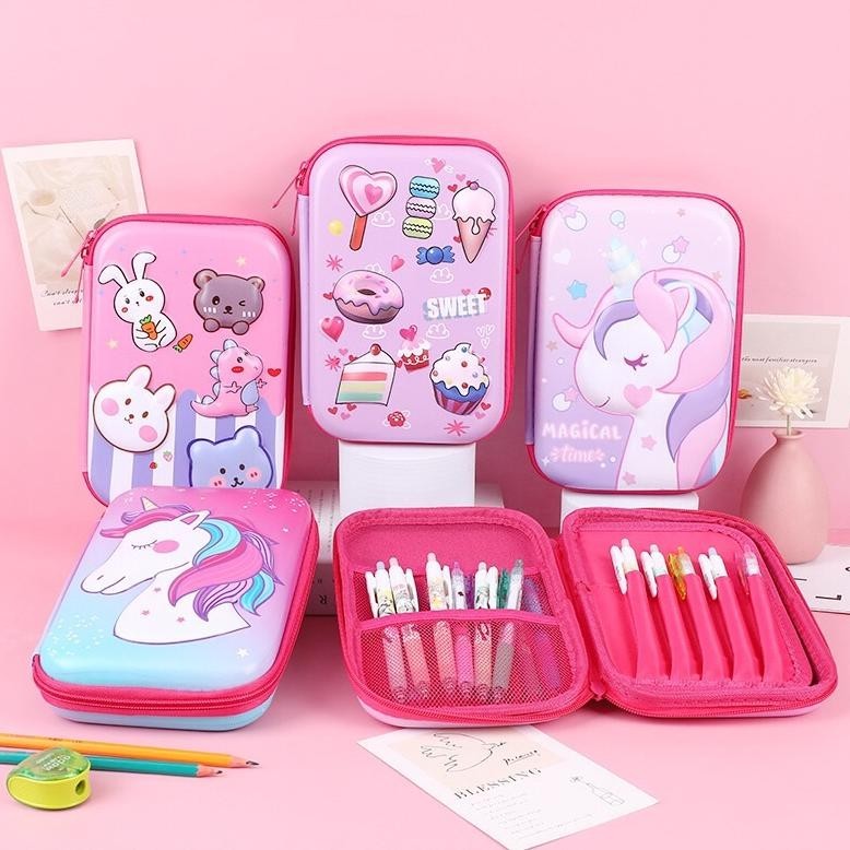 

er-79 Kotak Pensil 3D Pencil Case MIRIP SMIGGLE Lookalike KB PG TK SD HardTop Organizer Lucu Tepak Alat Tulis Sale