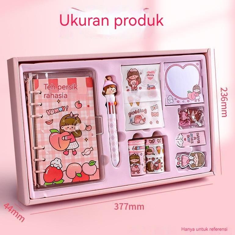 

dgh-43 CODStiker Lucu 1 Set Box Tema Kartun Stiker Label untuk Buku Pegangan Diary Dekorasi DIY Stiker Spiral Elegan Bahan Buku Notebook Terlaris