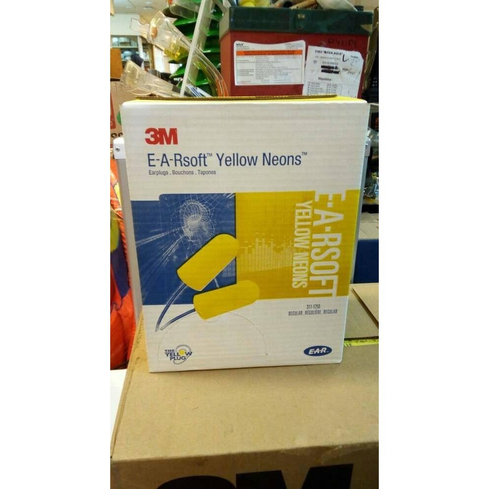3m earplug yellow neons 311-1250 1box