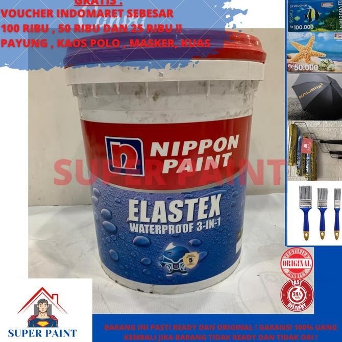 (NEW)PROMO CAT ANTI BOCOR/ CAT ELASTIS NIPPON ELASTEX SETARA AQUAPROOF