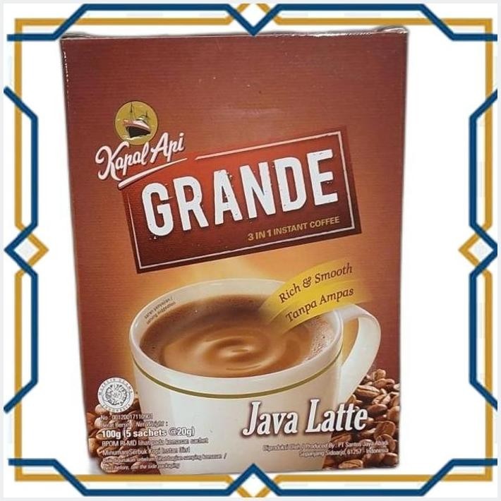 

[GDS] KAPAL API JAVA GRANDE 3 IN 1 INSTANT COFFEE BOX ISI 5 SACHET | KOPI