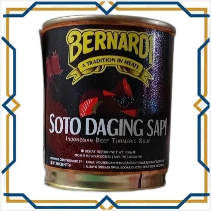 

[GDS] BERNARDI SOTO DAGING SAPI 300 GR | MAKANAN KALENG