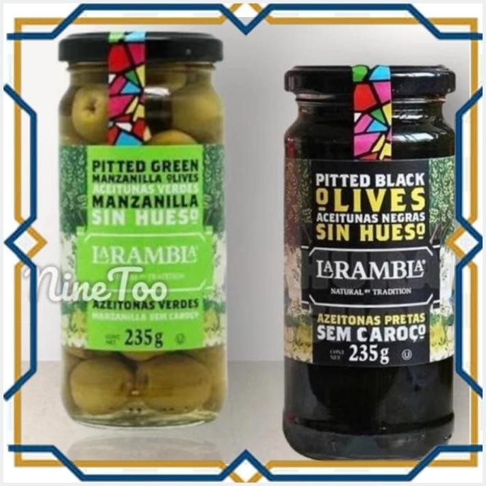 

[GDS] LA RAMBLA BUAH ZAITUN HITAM HIJAU OLIVE PITTED GREEN BLACK OLIVE