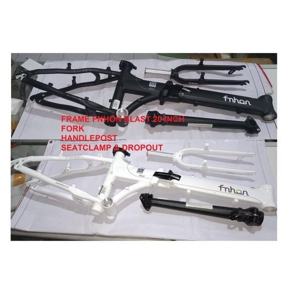 Premium Frame Fnhon Blast 20 Inch Batang Sepeda Lipat Seli Fork Handlepost