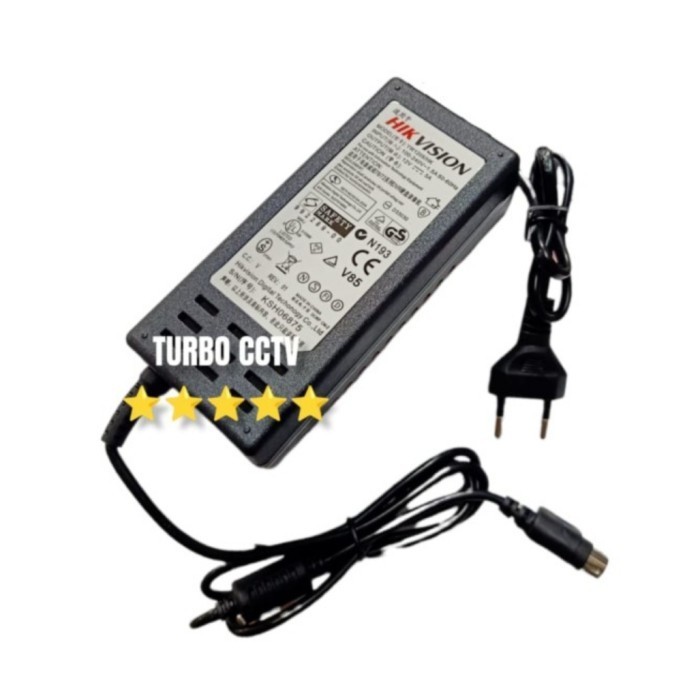 ADAPTOR DVR HIKVISION 12V 5A 4 PIN