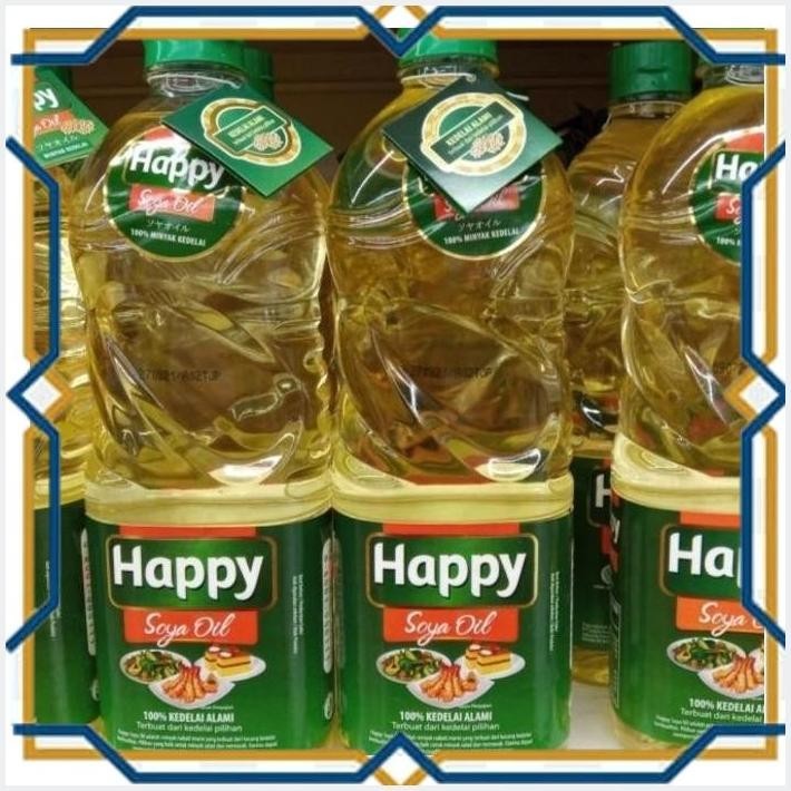 

[GDS] HAPPY SOYA OIL 1 LITER | MINYAK GORENG BOTOL