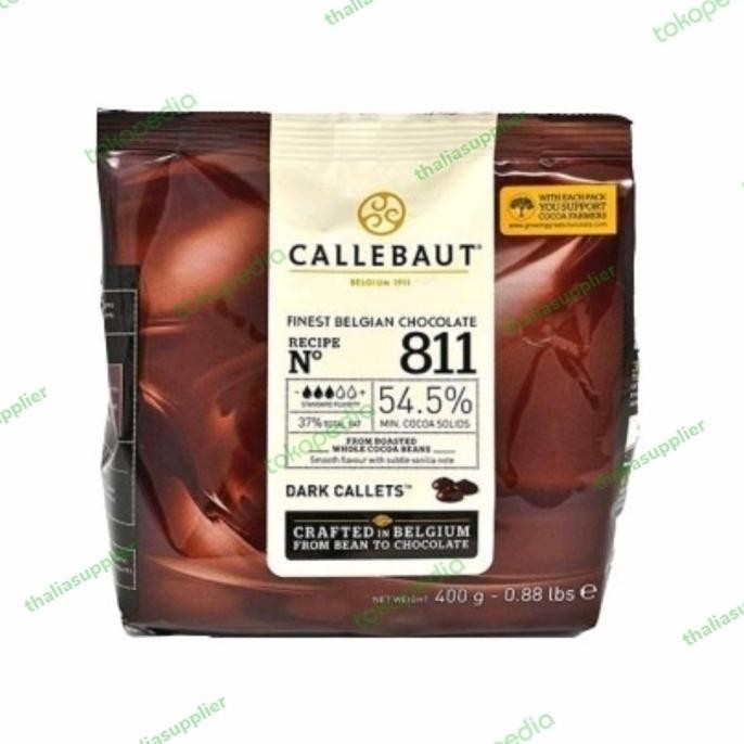 

CALLEBAUT 811 BELGIAN DARK COKLAT 54,5% 400GR COKLAT COIN, OJOL