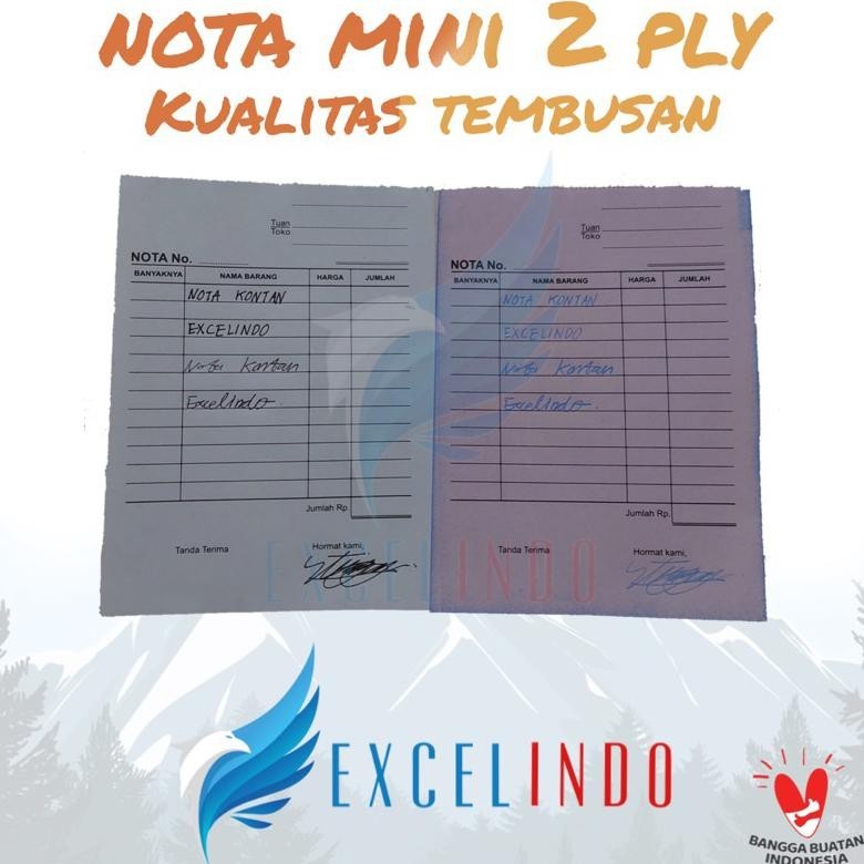 

(10 BUKU/ 1 PACK) BUKU NOTA MINI 2 PLY NCR NOTA OLSHOP UKURAN 80MMX105MM LEBIH HEMAT ORIGINAL PRODUK