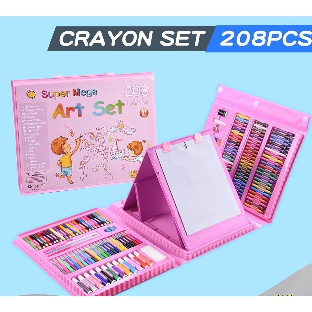 

fs-6 208 Pcs Set Mewarnai Set/Pensil Crayon ( Alat Menggambar atau Mewarnai ) Viral