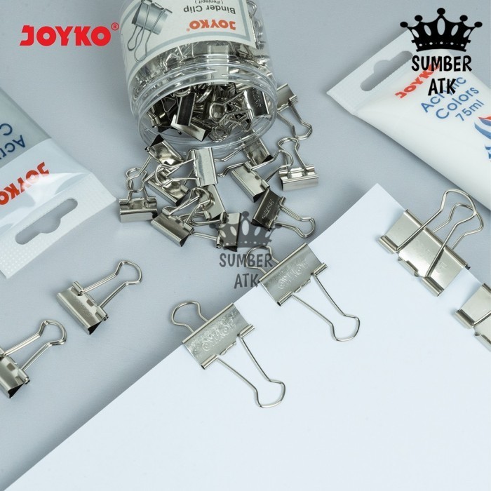 

Binder Clip Klip Penjepit Kertas Joyko Silver SL No 105SL 107 111 155 K01