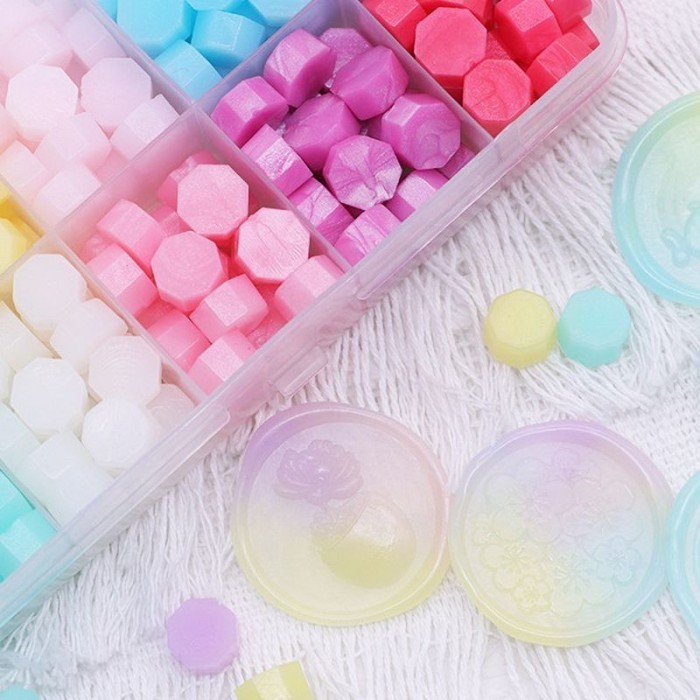 

Sealing Wax Set 24 Warna Wax Seal Beads Lilin Stempel Wax Lilin Segel K01