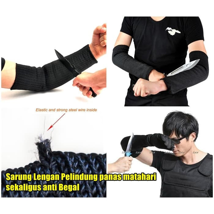 Ready Manset Kebal Anti Begal Bacok Sarung Lengan Tangan Anti Sobek Beladiri