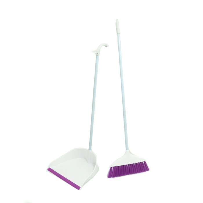 Sapu Dan Pengki - Ungu Putih