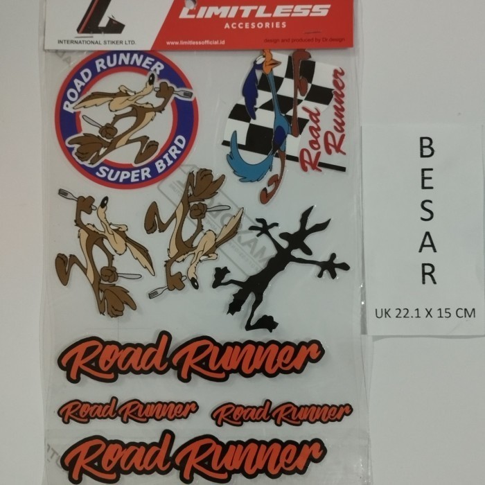 

stiker super clear road runner K01