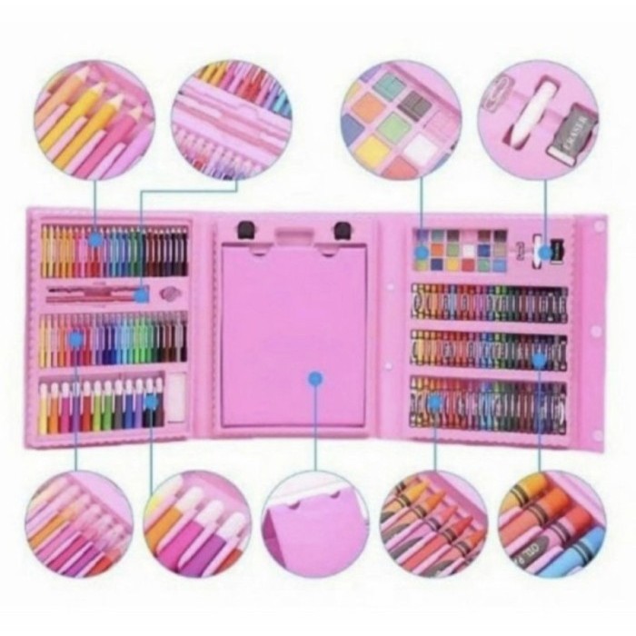 

Super Mega Art Set Crayon Drawing Alat Melukis Mewarnai Kado Anak K01