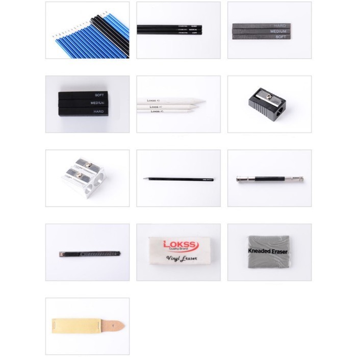 

33pcs Peralatan Pensil Gambar Sketsa / Professional Drawing Sketching K01