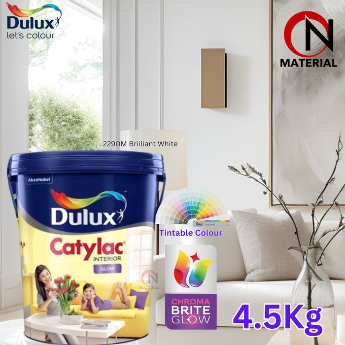 Dulux Catylac Glow 5Kg / Putih Dan Warna