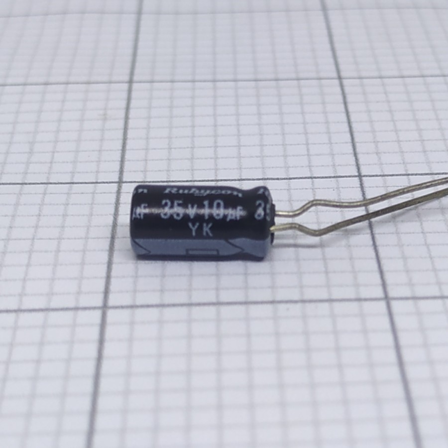 Elco 10uf 35v / Kapasitor Elco 10uf 35v / Elco 10 - 35V Rubycon