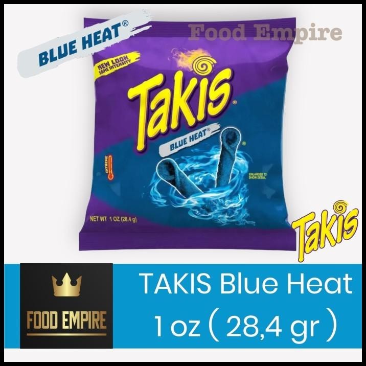 

Takis Blue Heat Tortilla Chips 28,4 Gr | Hot Chili Pepper Flavored