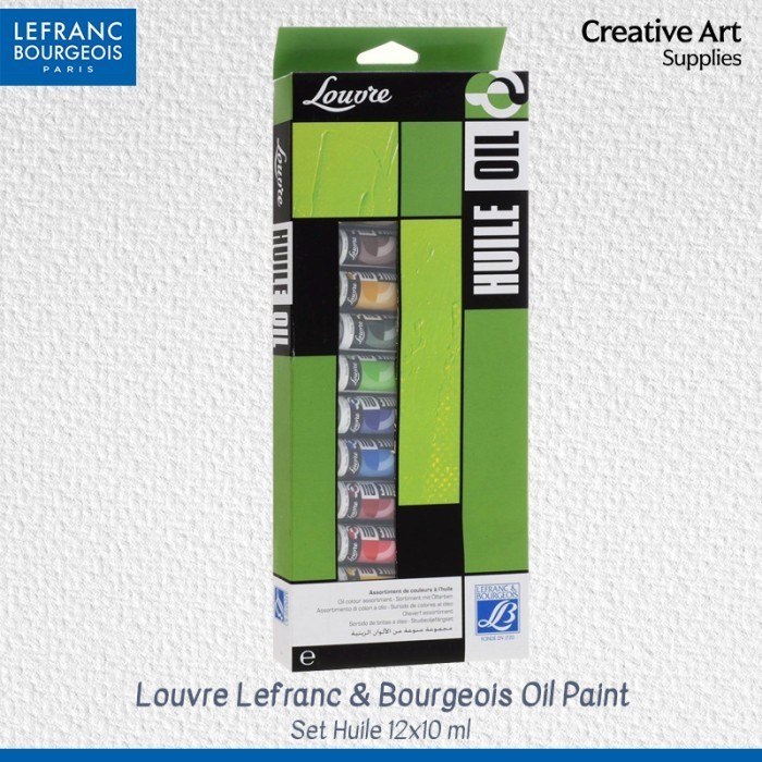 

Oil Paint Set Huile 24x10ml Louvre Lefranc for Artist K01