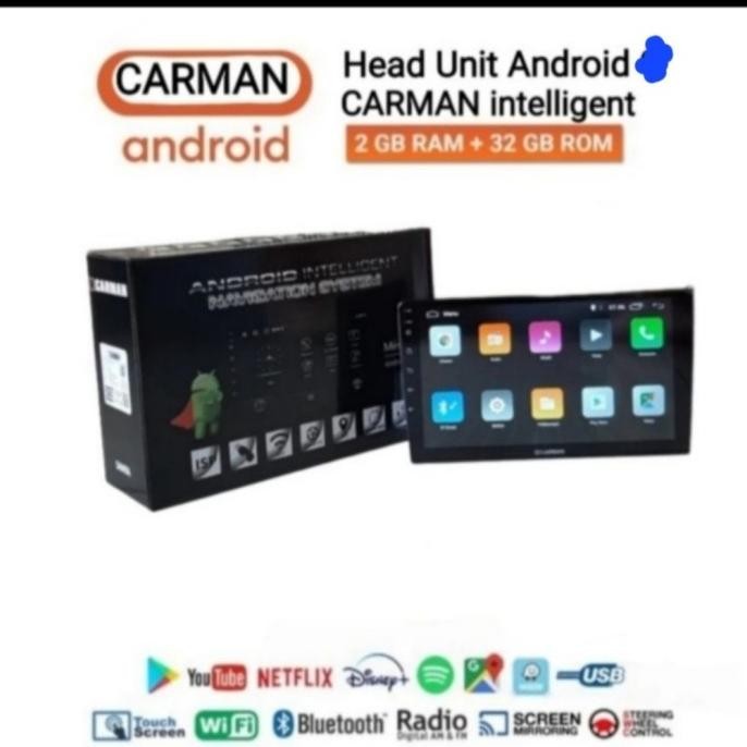 Head Unit Android 9 Inch Carman Ram 2 Gb/Rom 32 | Otomotif