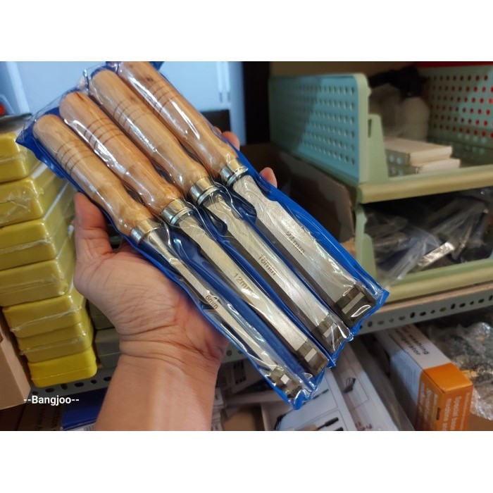 

tatah kayu set 4pcs FRT - pahat kayu - wood chisel set Premium