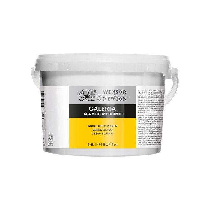 

Ready Winsor & Newton Galeria White Gesso Primer 2.5L Acrylic Mediums