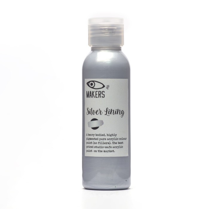 

Ready Silver Lining Acrylic Metallic Paint 100ml