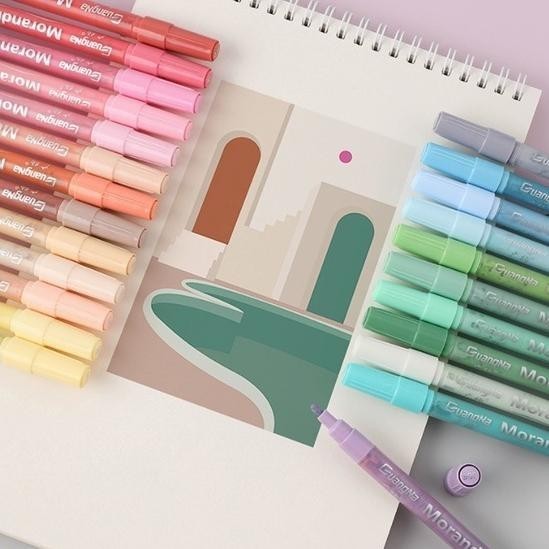 

Ready HWP GN Morandi Acrylic Marker DIY Touch Paint / Spidol Acrylic Warna